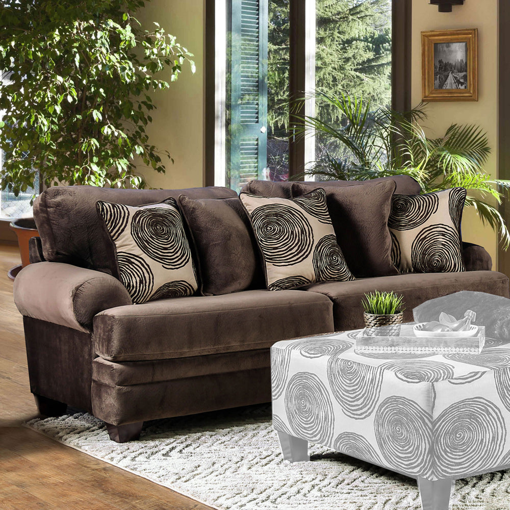 Furniture of America - Bonaventura Sofa in Brown - SM5142BR-SF View 1