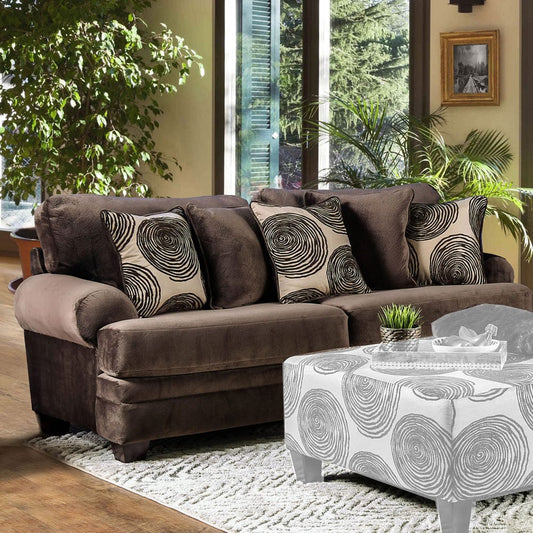 Furniture of America - Bonaventura Sofa in Brown - SM5142BR-SF View 1