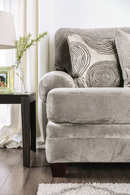 Furniture of America - Bonaventura Sofa + Loveseat in Gray - SM5142GY-2PC View 2
