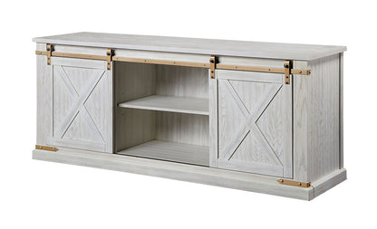 Furniture of America - Borrego TV Stand in Antique White - CM5018WH-TV-72 View 1