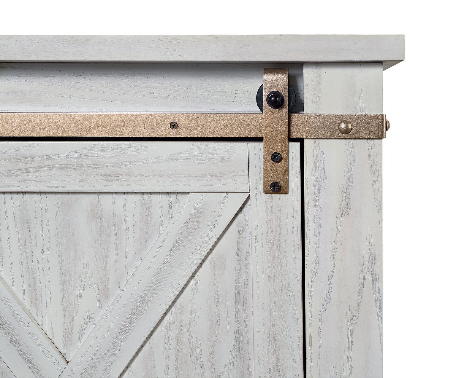 Furniture of America - Borrego TV Stand in Antique White - CM5018WH-TV-72 View 4