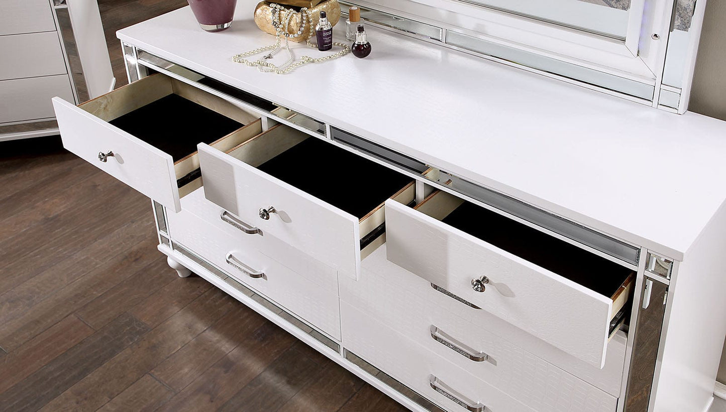 Furniture of America - Brachium Dresser in White - CM7977WH-D View 3