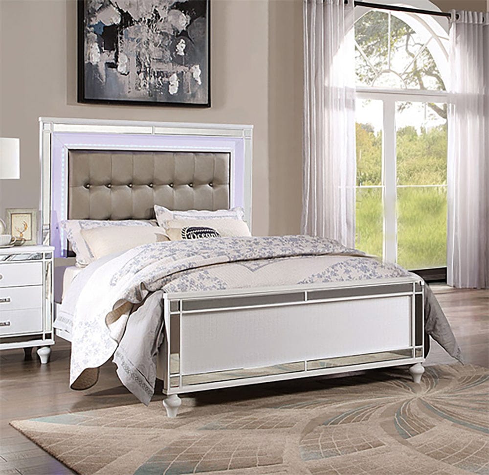 Furniture of America - Brachium E.King Bed in White - CM7977WH-EK-BED View 1