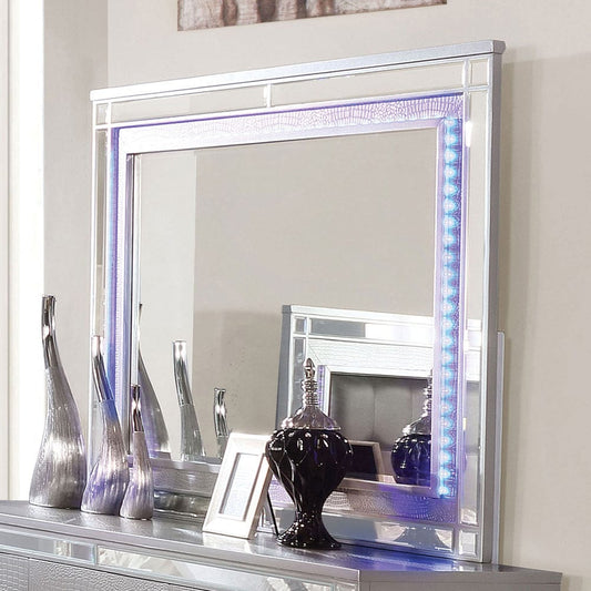 Furniture of America - Brachium Mirror in Silver - CM7977SV-M View 1
