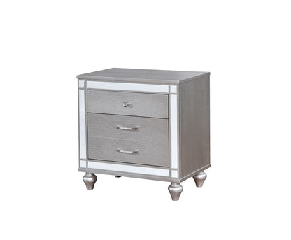 Furniture of America - Brachium Nightstand in Silver - CM7977SV-N View 1