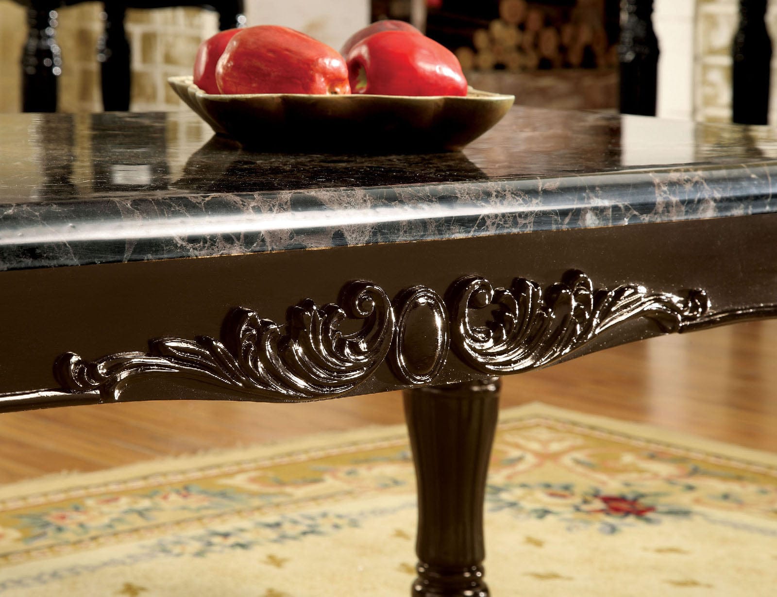Furniture of America - Brampton 3 Pc. Table Set (1C+2E) in Espresso/Black - CM4292EX-3PK View 2