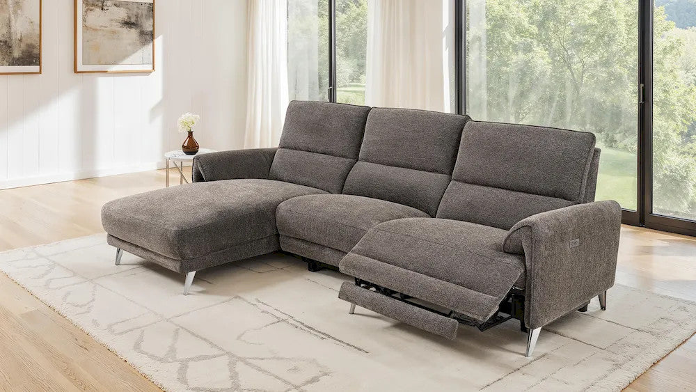 Furniture of America - Brande - Power Sectional, Left Chaise, Brown - CM9938BR-SECT-PM-L view 2