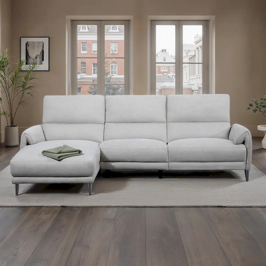 Furniture of America - Brande - Power Sectional, Left Chaise, Light Gray - CM9938LG-SECT-PM-L view 1