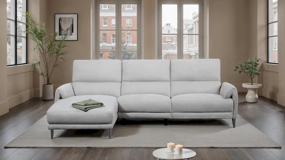 Furniture of America - Brande - Power Sectional, Left Chaise, Light Gray - CM9938LG-SECT-PM-L view 2
