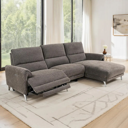 Furniture of America - Brande - Power Sectional, Right Chaise, Brown - CM9938BR-SECT-PM-R view 1