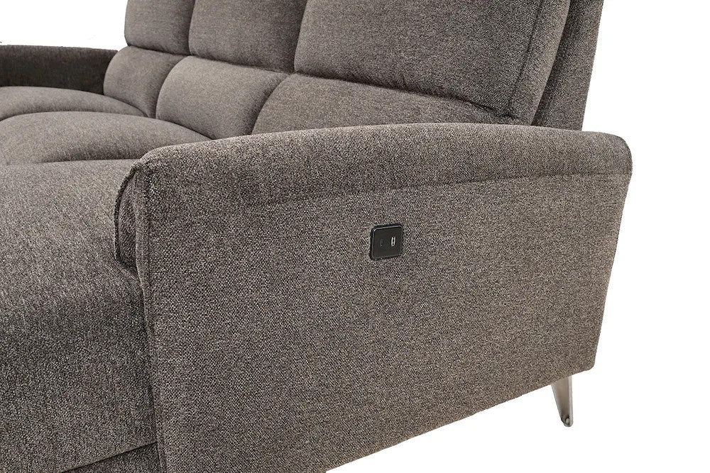 Furniture of America - Brande - Power Sectional, Right Chaise, Brown - CM9938BR-SECT-PM-R view 3