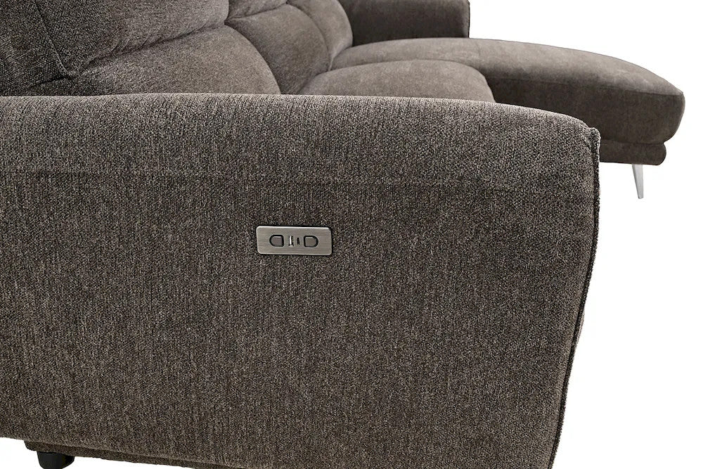 Furniture of America - Brande - Power Sectional, Right Chaise, Brown - CM9938BR-SECT-PM-R view 4