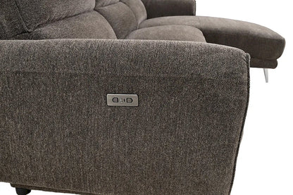 Furniture of America - Brande - Power Sectional, Right Chaise, Brown - CM9938BR-SECT-PM-R view 4