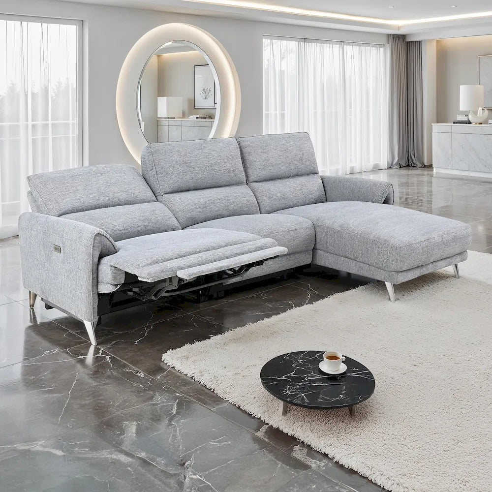 Furniture of America - Brande - Power Sectional, Right Chaise, Gray - CM9938GY-SECT-PM-R view 1