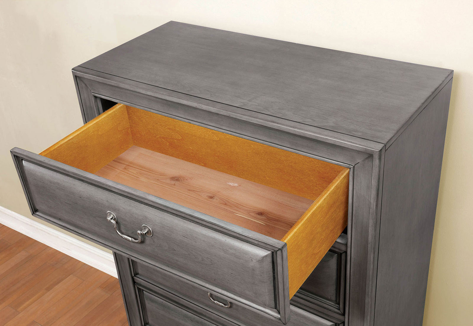 Furniture of America - Brandt Chest in Gray - CM7302GY-C View 2