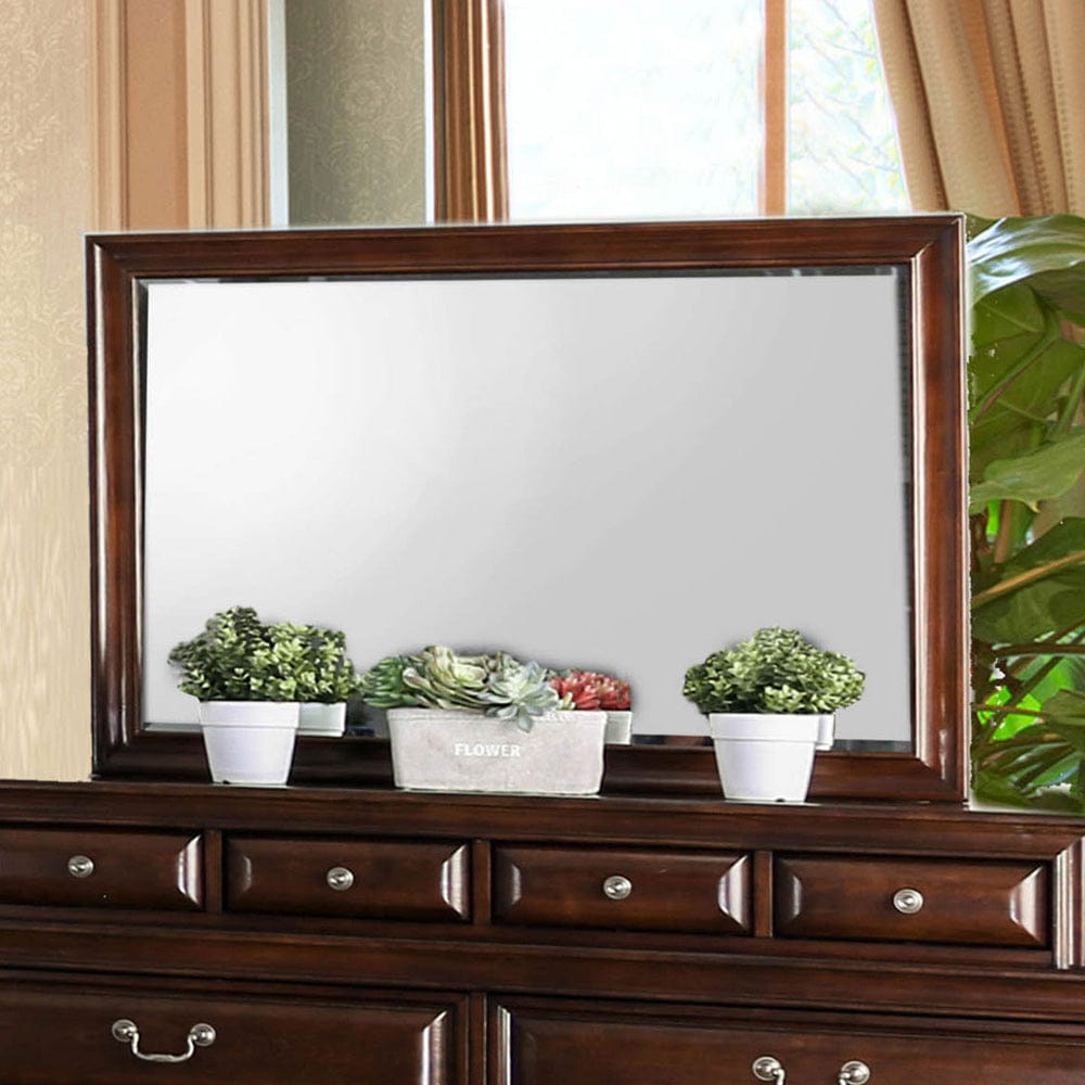 Furniture of America - Brandt Mirror in Brown Cherry - CM7302CH-M View 1
