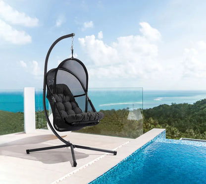 Furniture of America - Breeze - Swing Chair, Black - GM-1010BK view 2