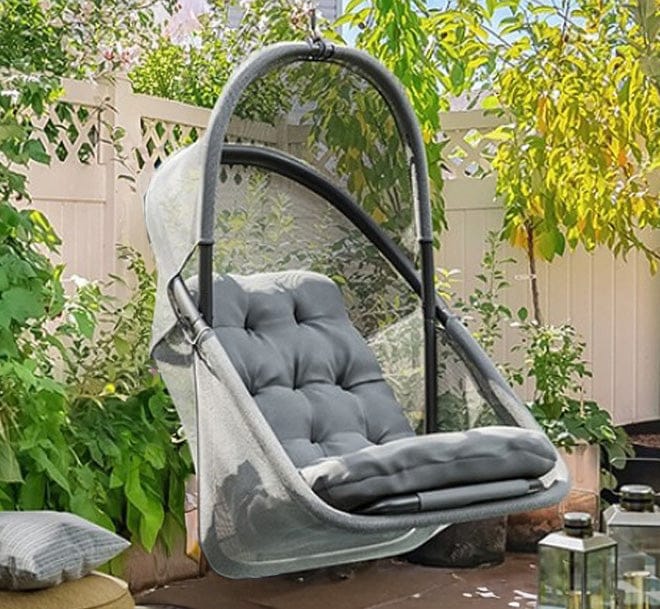 Furniture of America - Breeze Swing Chair in Light Gray - GM-1010LG