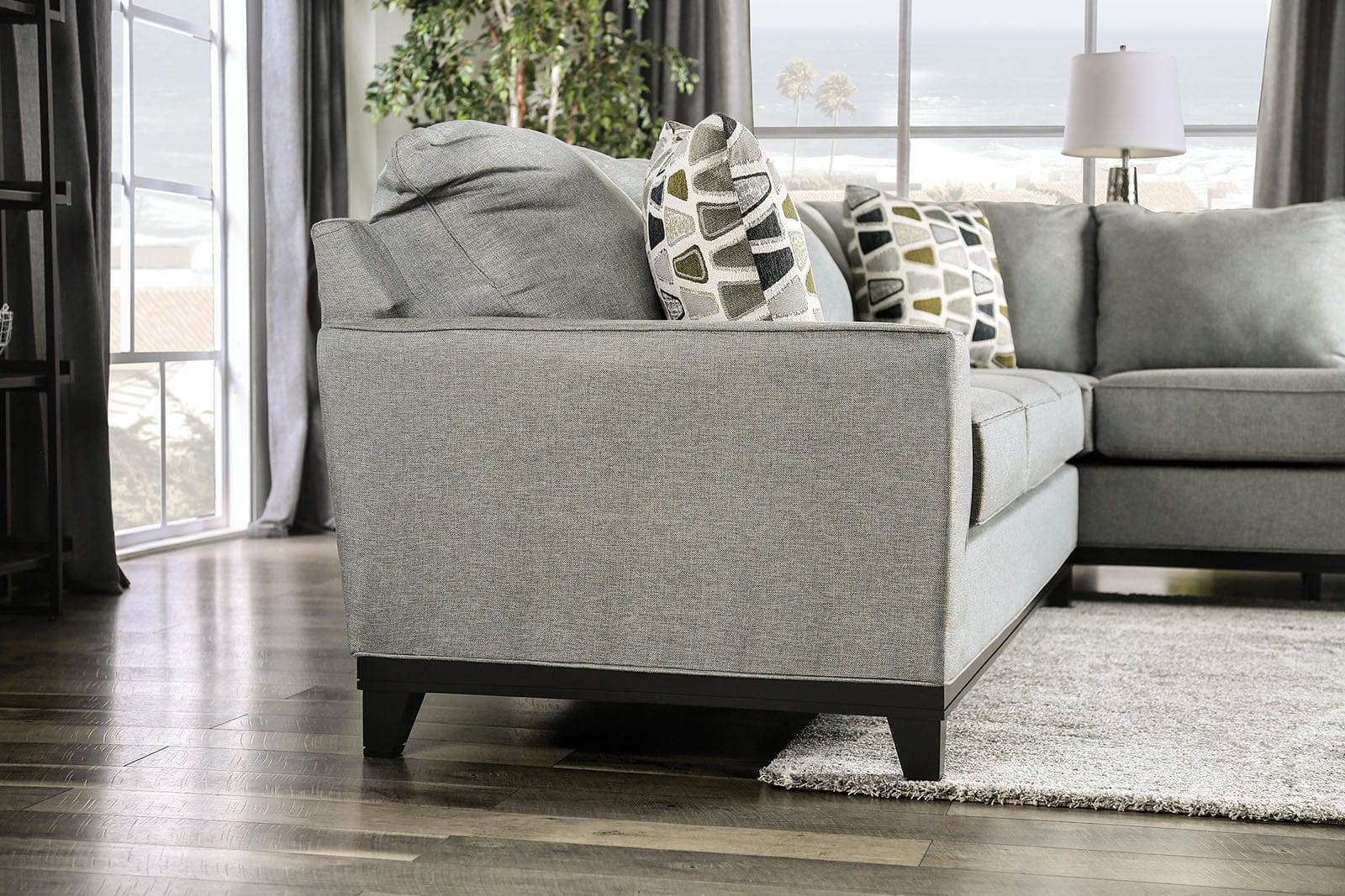 Furniture of America - Bridie Sectional in Gray - SM1117-SECT View 5