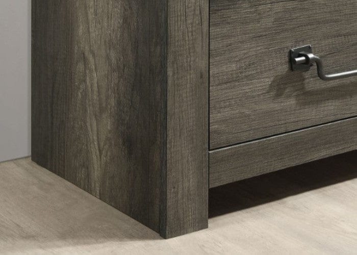 Furniture of America - Britonale 5 Pc. Queen Bedroom Set w/ Chest in Rustic Gray - FM7218GY-Q-5PC-CHEST View 4