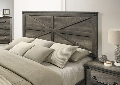 Furniture of America - Britonale 5 Pc. Queen Bedroom Set w/ Chest in Rustic Gray - FM7218GY-Q-5PC-CHEST View 5
