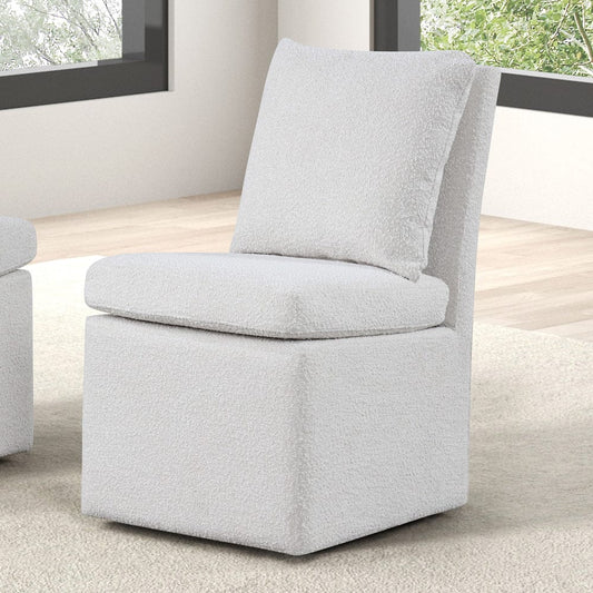 Furniture of America - Broager Dining Chair w/ Caster in White - FM3000WH-SC View 1