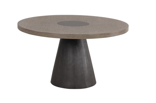 Furniture of America - Broager Round Table in Rustic Oak/Dark Walnut - FM3331DB-RT-TABLE View 1