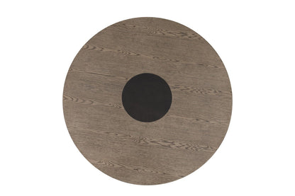 Furniture of America - Broager Round Table in Rustic Oak/Dark Walnut - FM3331DB-RT-TABLE View 2