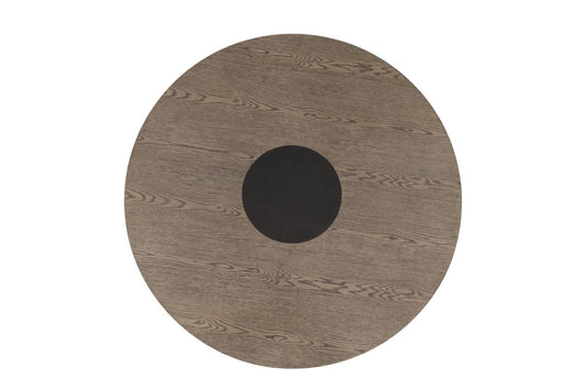 Furniture of America - Broager Round Table in Rustic Oak/Dark Walnut - FM3331DB-RT-TABLE View 2