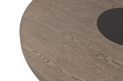 Furniture of America - Broager Round Table in Rustic Oak/Dark Walnut - FM3331DB-RT-TABLE View 3