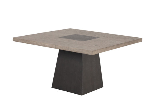 Furniture of America - Broager Square Table in Rustic Oak/Dark Walnut - FM3331DB-ST-TABLE View 1