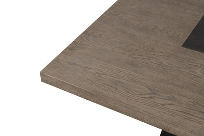 Furniture of America - Broager Square Table in Rustic Oak/Dark Walnut - FM3331DB-ST-TABLE View 4