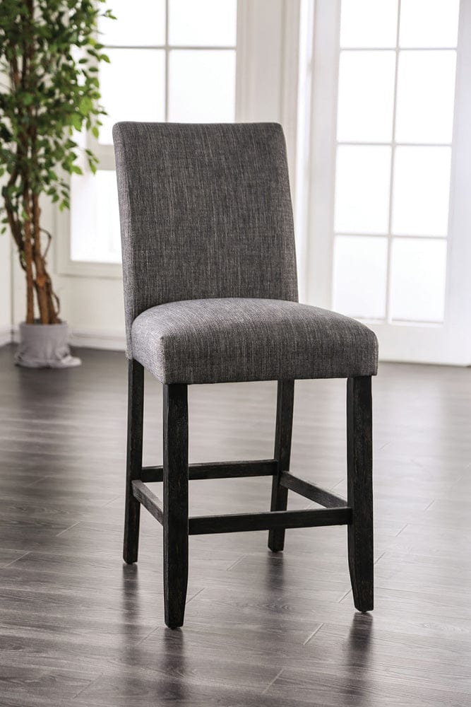 Furniture of America - Brule Counter Ht. Chair in Gray - CM3736GY-PC-2PK View 1