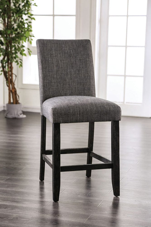 Furniture of America - Brule Counter Ht. Chair in Gray - CM3736GY-PC-2PK View 1