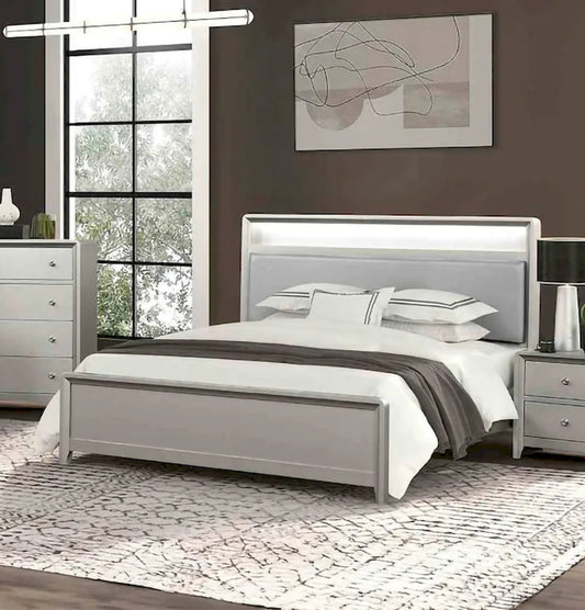 Furniture of America - Bryne - E.King Bed, Champagne - FM7170CPN-EK-BED view 1
