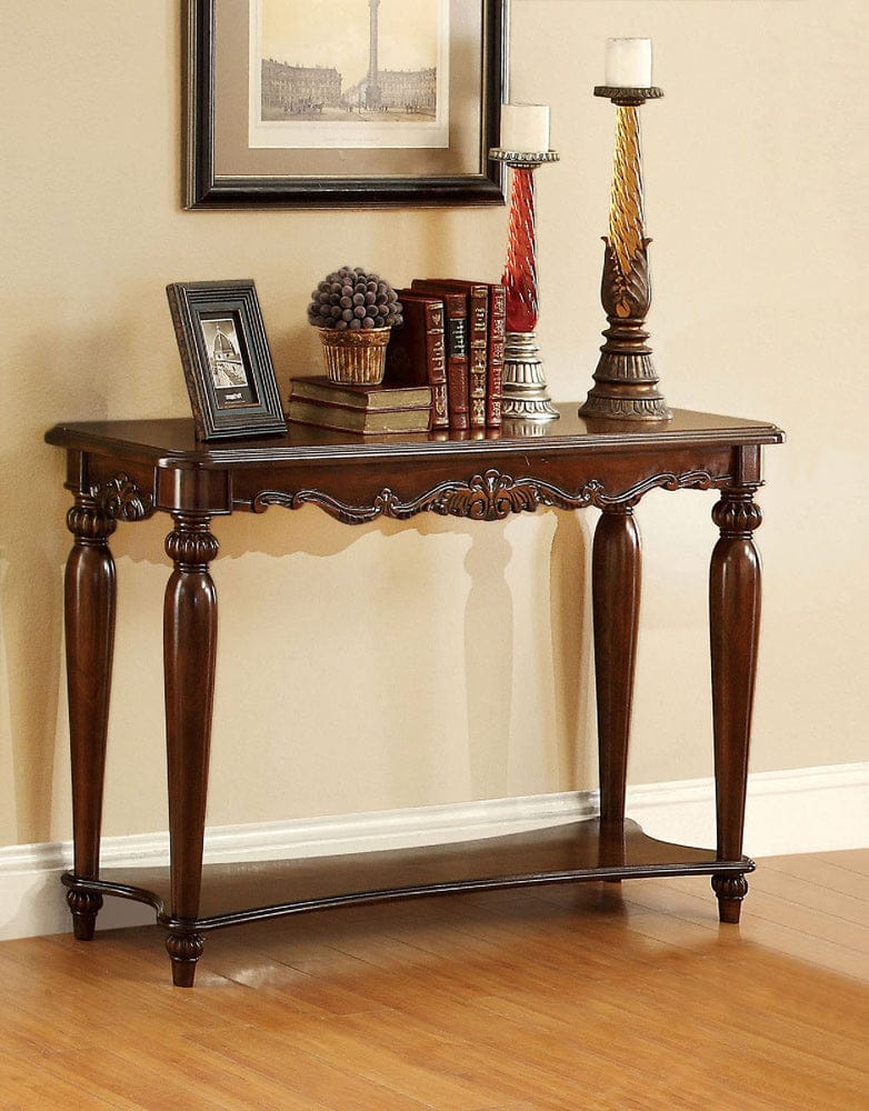 Furniture of America - Bunbury Sofa Table in Cherry - CM4915S View 1