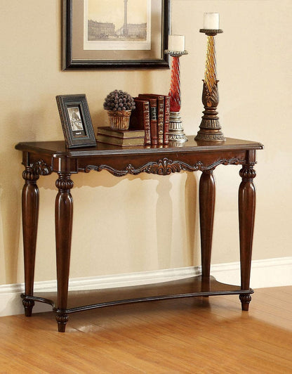 Furniture of America - Bunbury Sofa Table in Cherry - CM4915S View 1