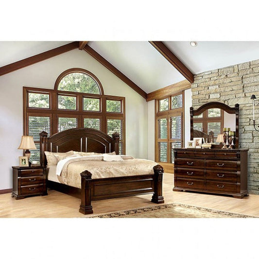 Furniture of America - Burleigh 4 Pc. Queen Bedroom Set in Cherry - CM7791Q-4PC