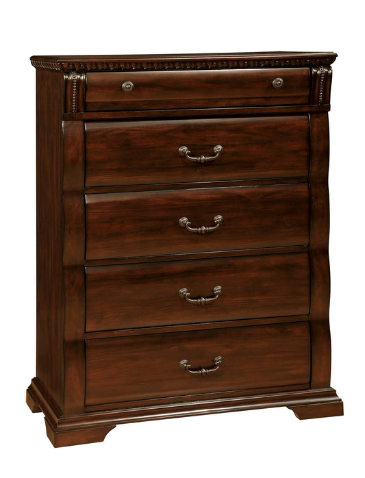Furniture of America - Burleigh Chest in Cherry - CM7791C View 1