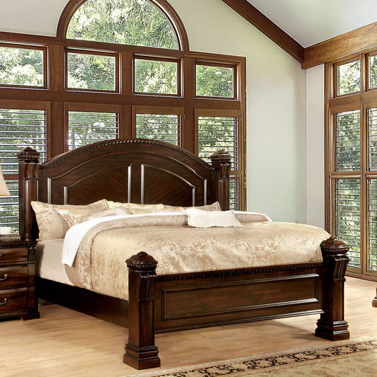 Furniture of America - Burleigh E.King Bed in Cherry - CM7791EK-BED View 1