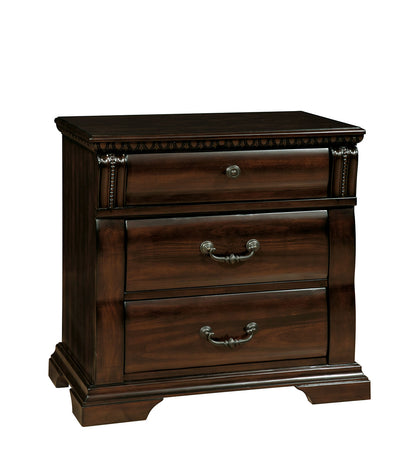 Furniture of America - Burleigh Nightstand in Cherry - CM7791N View 1