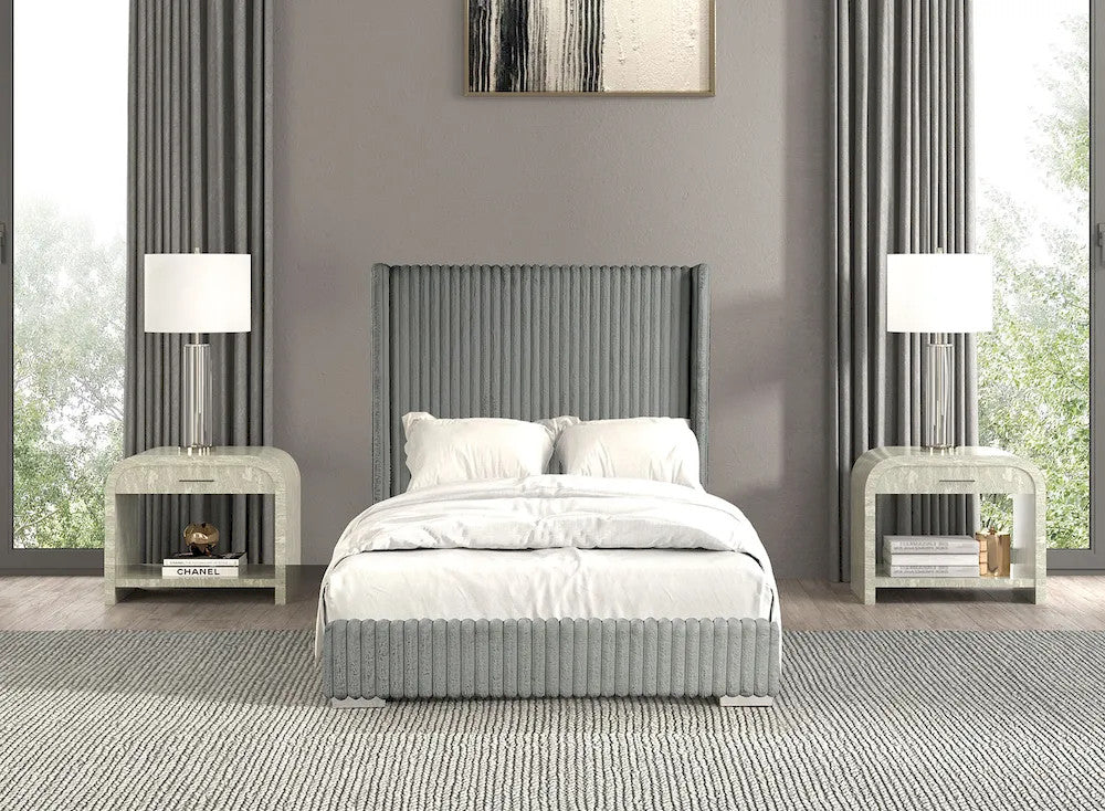 Furniture of America - Cadwell - E.King Bed, Gray - FM7120GY-EK view 2