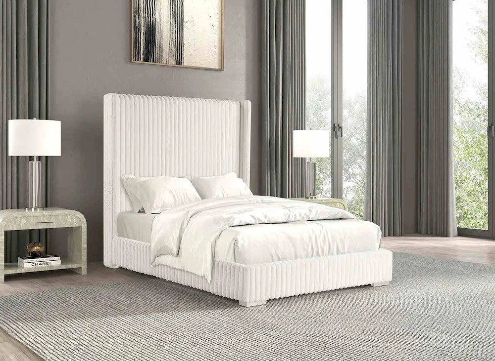Furniture of America - Cadwell - E.King Bed, White - FM7120WH-EK view 1