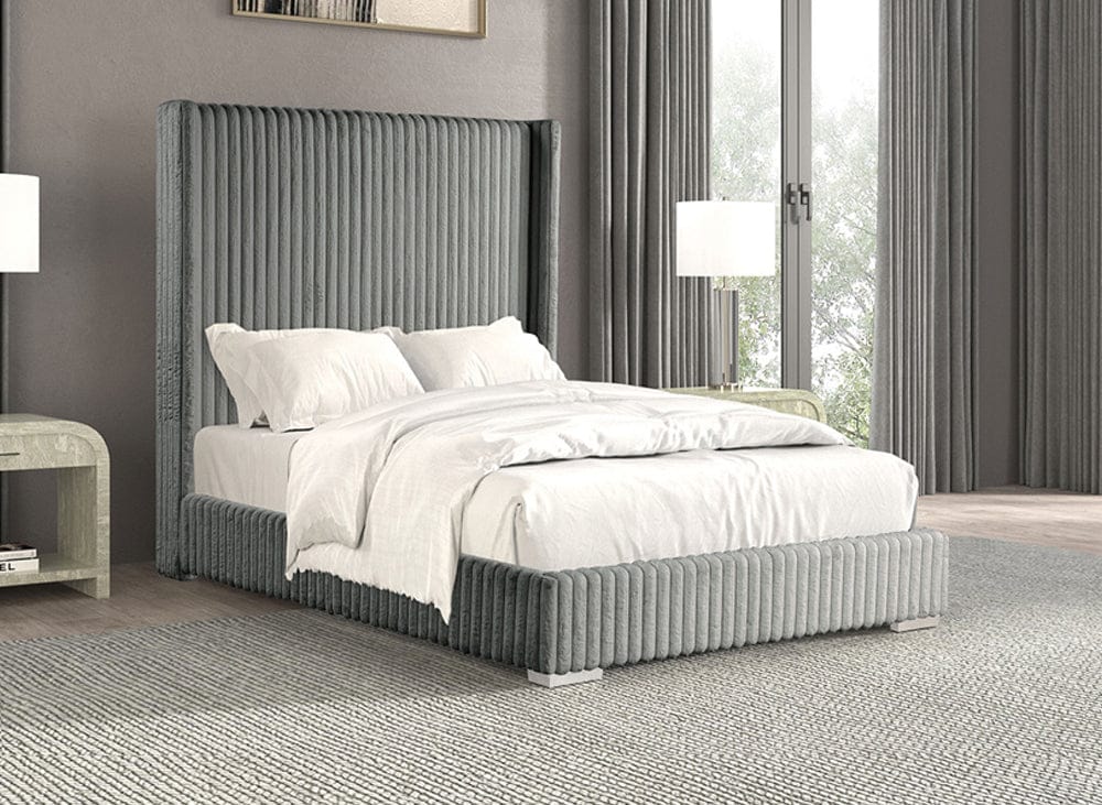 Furniture of America - Cadwell Twin Bed in Gray - FM7120GY-T View 1