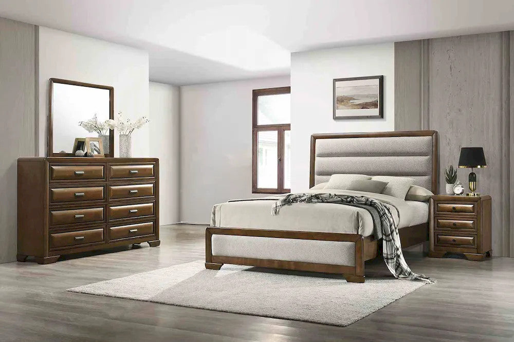 Furniture of America - Caerwys - 3 Pc. Queen Bedroom Set - FM7231BR-Q-4PC view 1