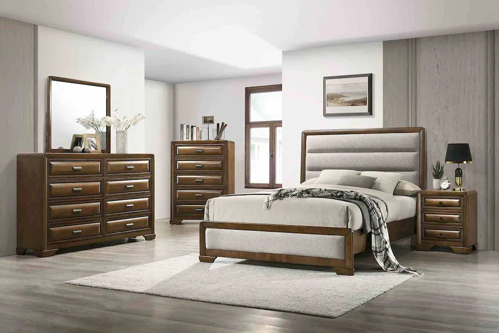 Furniture of America - Caerwys - 4 Pc. Queen Bedroom Set w/ Chest - FM7231BR-Q-5PC-CHEST view 1