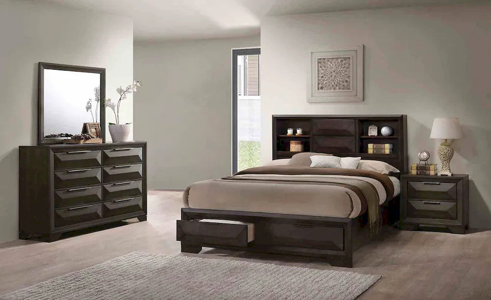 Furniture of America - Caistor - 3 Pc. Queen Bedroom Set - FM7233BR-Q-4PC view 1
