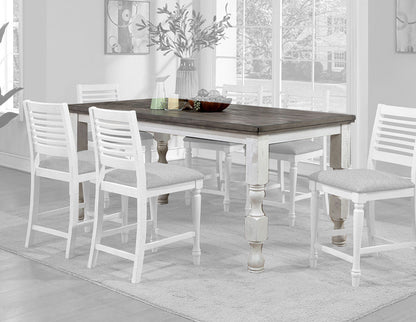 Furniture of America - Calabria Counter Ht. Table in Antique White/Gray - FOA3908PT View 1