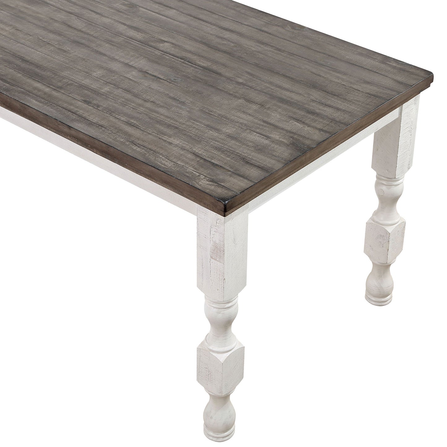 Furniture of America - Calabria Counter Ht. Table in Antique White/Gray - FOA3908PT View 3