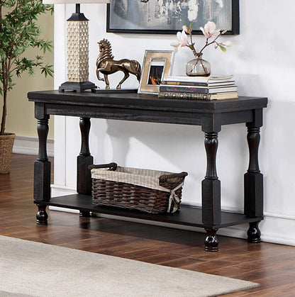 Furniture of America - Calandra Sofa Table in Antique Black - FOA4908BK-S View 1